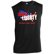 Load image into Gallery viewer, Sons-Of-Libery (Logo-Only) ST352 Men’s Sleeveless Performance Tee - Sons of Liberty

