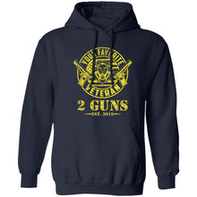 Load image into Gallery viewer, T-Shirt-Design-1 Z66x Pullover Hoodie 8 oz + 2 Guns Vet
