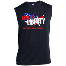 Load image into Gallery viewer, Sons-Of-Libery (Logo-Only) ST352 Men’s Sleeveless Performance Tee - Sons of Liberty
