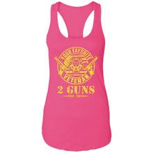 Load image into Gallery viewer, T-Shirt-Design-1 NL1533 Ladies Ideal Racerback Tank - 2 Guns Vet
