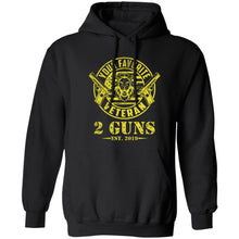 Load image into Gallery viewer, T-Shirt-Design-1 Z66x Pullover Hoodie 8 oz + 2 Guns Vet
