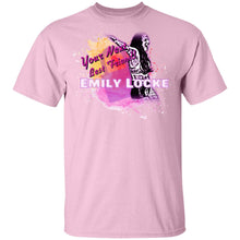 Load image into Gallery viewer, G500B Youth 5.3 oz 100% Cotton T-Shirt Emily Locke Best Friend
