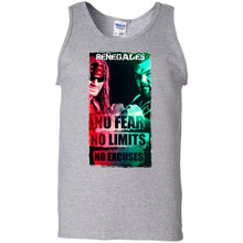 Load image into Gallery viewer, G220 100% Cotton Tank Top Renegades No Fear Logo
