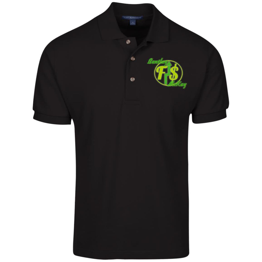 K420 Cotton Pique Knit Polo Financially Stable