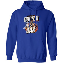 Load image into Gallery viewer, DR-DAX-FIRE G185 Pullover Hoodie - Doctor Dax Flames Logo
