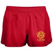 Load image into Gallery viewer, T-Shirt-Design-1 2430 Ladies&#39; Wayfarer Running Shorts - 2 Guns Vet
