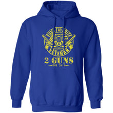 Load image into Gallery viewer, T-Shirt-Design-1 Z66x Pullover Hoodie 8 oz + 2 Guns Vet
